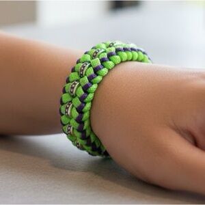 Handmade beaded paracord bracelet